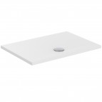 Strada+ dušas paliktnis 100x70 cm,notece priekšpusē vidū, Balts