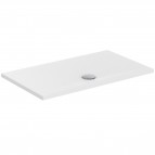 Strada+ dušas paliktnis 120x70 cm,notece priekšpusē vidū, Balts