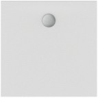 Strada+ dušas paliktnis 90x90 cm,notece pie sienas vidū, Balts 2