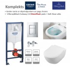 Komplekts GROHE rāmis + Subway 2.0 DirectFlush WC piekaramais pods 