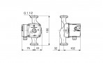 Насос UPS 25-40 N, (1.1/4) 180mm 2