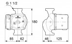 Sūknis UPS 25-55 N, (1.1/4) 180mm 2