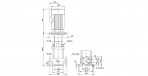 Sūknis CR 10-22 A-FJ-A-E-HQQE 3 x 380V, 50Hz 2