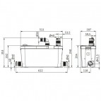Sūknis HiDrainlift 3-37 (TMP32-7m)(4191680) Wilo 2