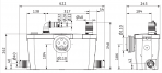 Sūknis HiSewlift 3-35 DN32 0,4kW 230V 50Hz (WC+3) 3