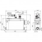 Sūknis HiSewlift 3-I35 DN32 0,4kW 230V 50Hz (WC+3, kompakts) 2