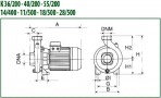 Sūknis K 14/400 T- IE3 2.1KW 380V 50Hz DAB 2