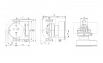 Sūknis MAGNA1 25-120 180mm DN25 8-188W 230V 50Hz PN10 3