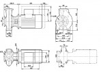 Sūknis NB 40-125/105 A-F-A, bloksūknis 1,5 kW 2