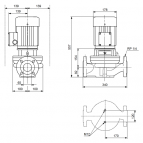 Sūknis TP 65-180/2 1.5 kW, BAQE 2