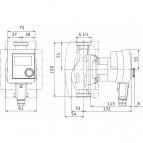 Sūknis Wilo Stratos PICO-Z 20/1-6 (150mm) DN20 3-45W 230V 50Hz PN10 4