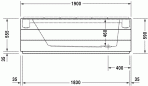 Sundeck vanna 190x90 cm 2