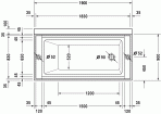 Sundeck vanna 190x100 cm 3