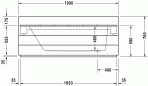 Sundeck vanna 190x100 cm 2