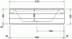 Sundeck vanna 210x90 cm 2