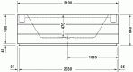 Sundeck ванна 210x140 см 3