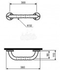 Taisna marga 30 cm,gluda 2