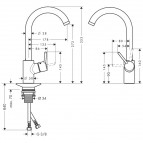 Talis S2 Variarc virtuves maisītājs, stainless steel 2