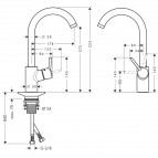 Talis S2 Variarc virtuves maisītājs, stainless steel 2