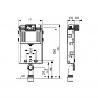 TECEbox WC modulis ar Uni tvertni, uzstādīšanas augstums: 1060 mm 2