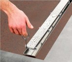 TECELinus dušas tekne ar divpusējo resti un pretsmakas vārstu 80 cm 6