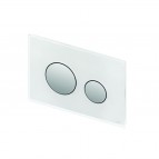 TECEloop  WC-vadības panelis, balts stikls/ hroma pogas 3