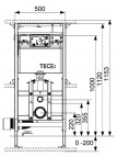 TECElux iebūvējamais WC rāmis  2