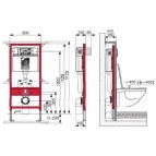 TECEprofil для подвесного WC  + Tece Ambia 2