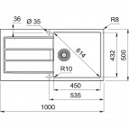 Tectonite virtuves izlietne S2D 611-100 3