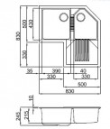 Tekno corner virtuves izlietne 2