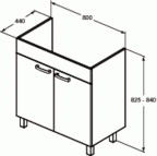 Tempo skapītis 80 cm 2