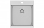 Terra tērauda virtuves izlietne 45x50 cm ar noteci, Stainless steel