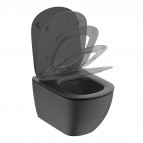 Tesi Aquablade Silk Black piekaramais WC pods ar SC vāku 4