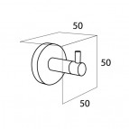 Tiger BOSTON  āķis lielais, 5x5cm, pulēts 3