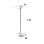 Tiger BOSTON rezerves  tualetes papīra turētājs, 15x51cm, pulēts 4
