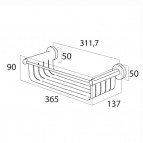 Tiger BOSTON šampūna pudeļu grozs, 37x14cm, berzts 4