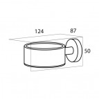 Tiger BOSTON fēna turētājs, 12x9cm, berzts  4