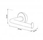 Tiger NOCE  tualetes papīra turētājs bez pārsega, 15.6x8cm, melns/koka 2