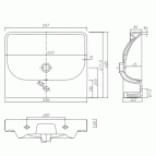 Traffic раковина 60x48 см 2
