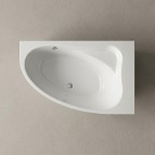 Trevi L akmens masas vanna 150x95x60.5 cm, Balta 4