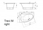 Trevi M ванна 145x95 cm 2