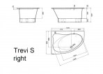 Trevi S vanna 140x95 cm 2