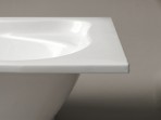 Trevi M akmens masas vanna 145x95x60.5 cm, Balta 5