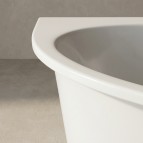 Trevi S akmens masas vanna 140x95x60.5 cm, Balta 2
