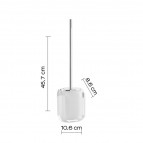 Gedy Chanelle tualetes birste ar turētāju, Balts 4