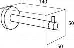 Tiger BOSTON запасной держатель туалетной бумаги, матовая нержавеющая  2