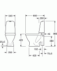 Tualetes pods Nautic 1591 — „Hygienic Flush“ standarta vāks 2