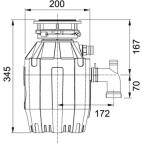 Turbo Elite TE-50 pārtikas atkritumu smalcinātājs 4