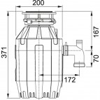 Turbo Elite TE-75 pārtikas atkritumu smalcinātājs 4