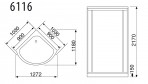 Паровая душевая кабина Duschy 6116 2
